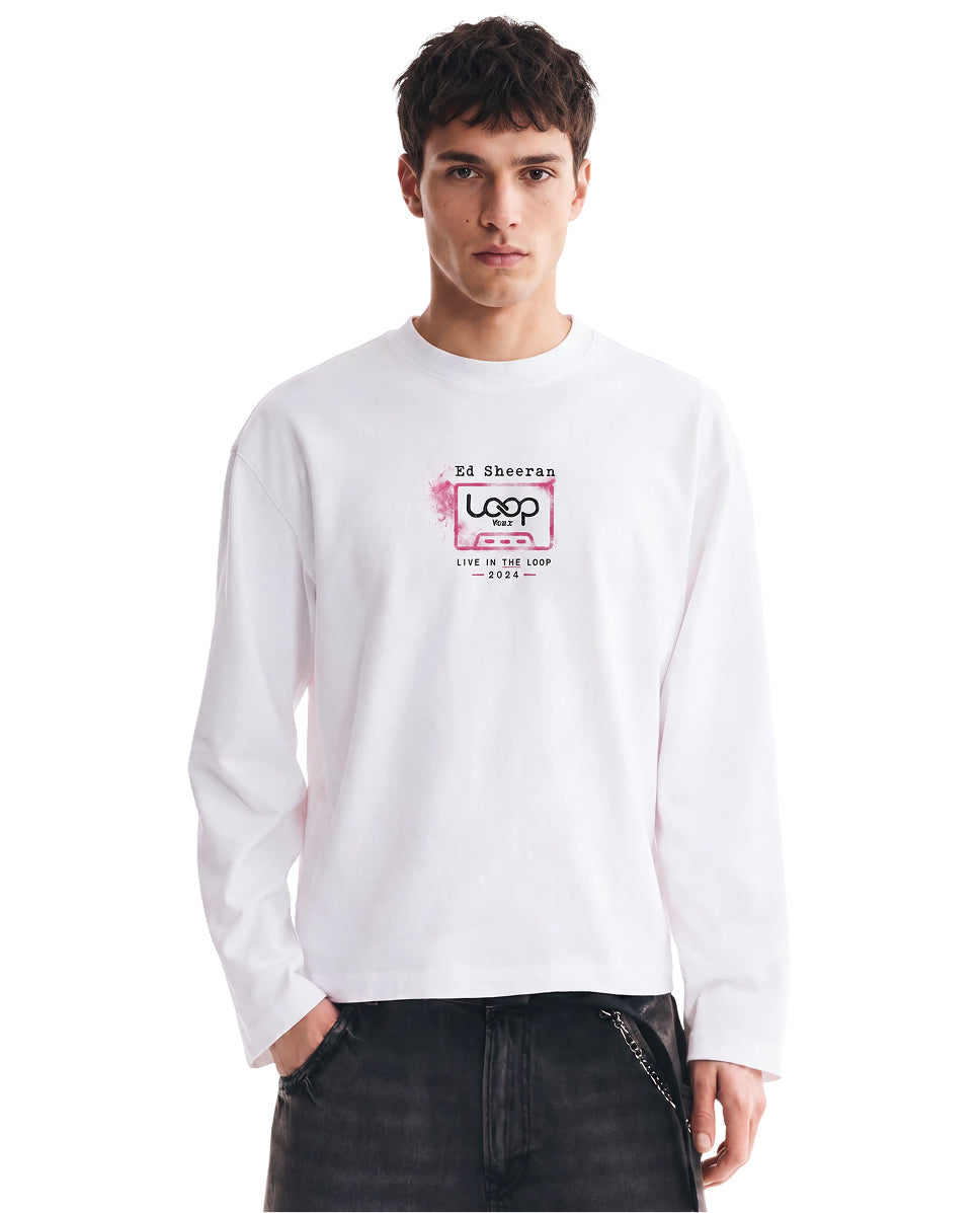 Playera Relaxed Fit de manga larga en algodón-6