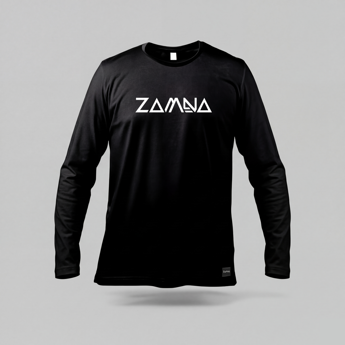 Playera Zamna negra de manga larga