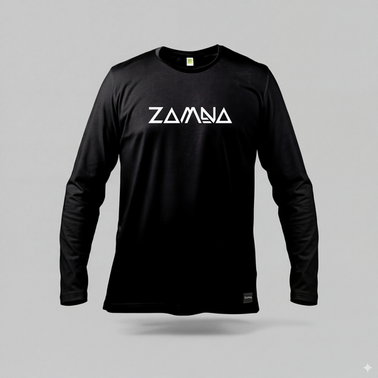 Zamna Club Tee — Core Logo (Manga Larga)