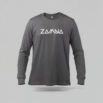 Zamna Club Tee — Core Logo (Manga Larga)