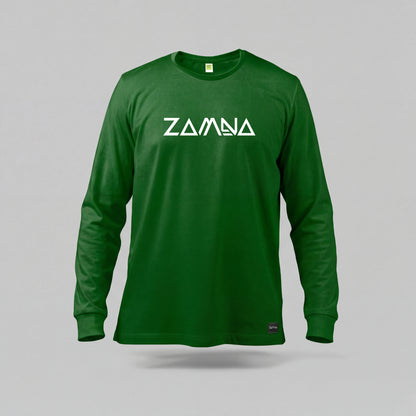 Zamna Club Tee — Core Logo (Manga Larga)