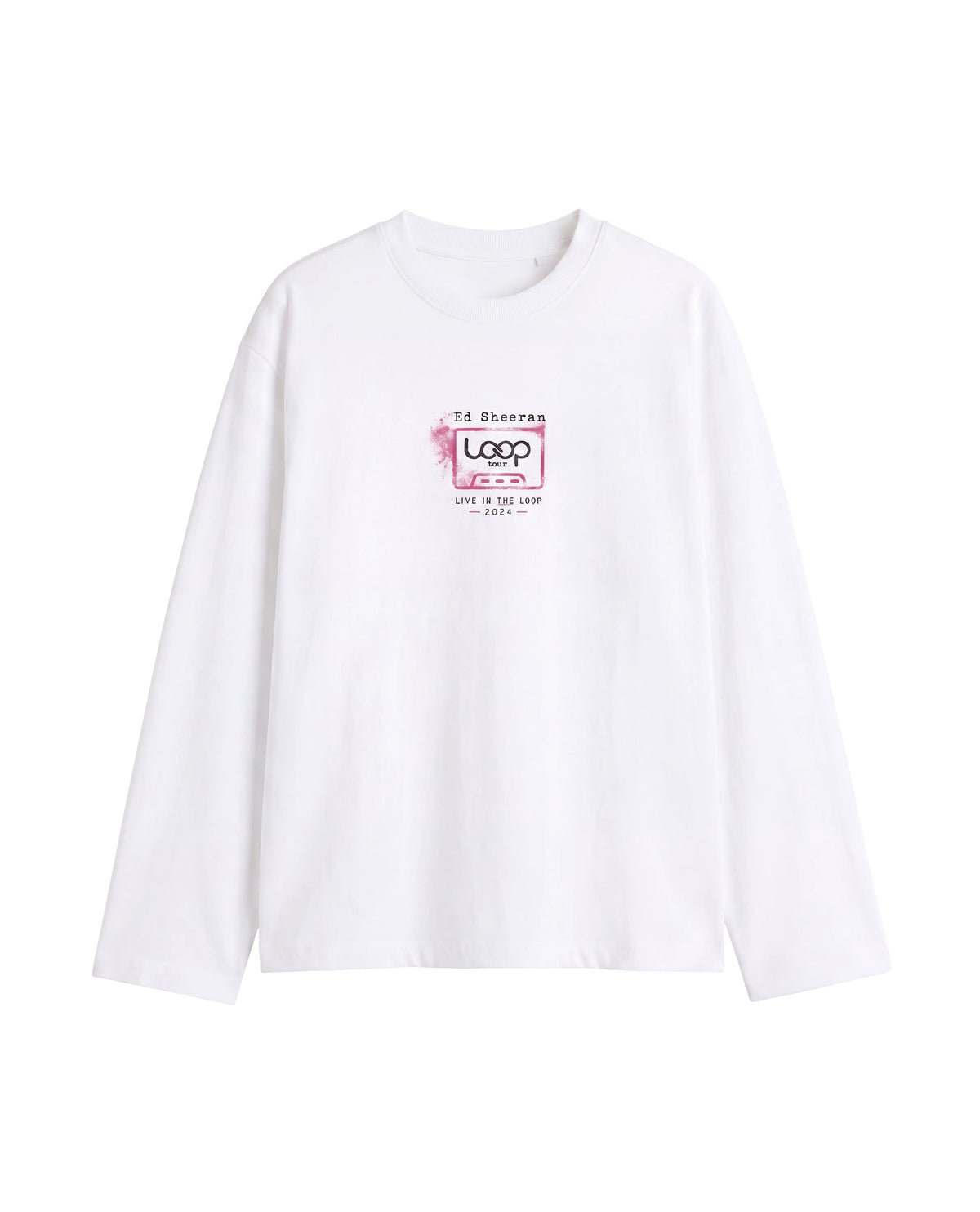 Playera Relaxed Fit de manga larga en algodón